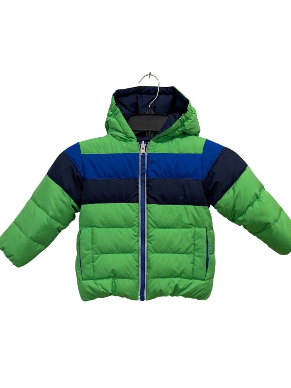Hanna Andersson Reversible Kids Down Puffer Jacket w Hood Size 80 US 2T